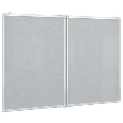 Magnetisches Whiteboard Klappbar 100x80x1,7 cm Aluminium