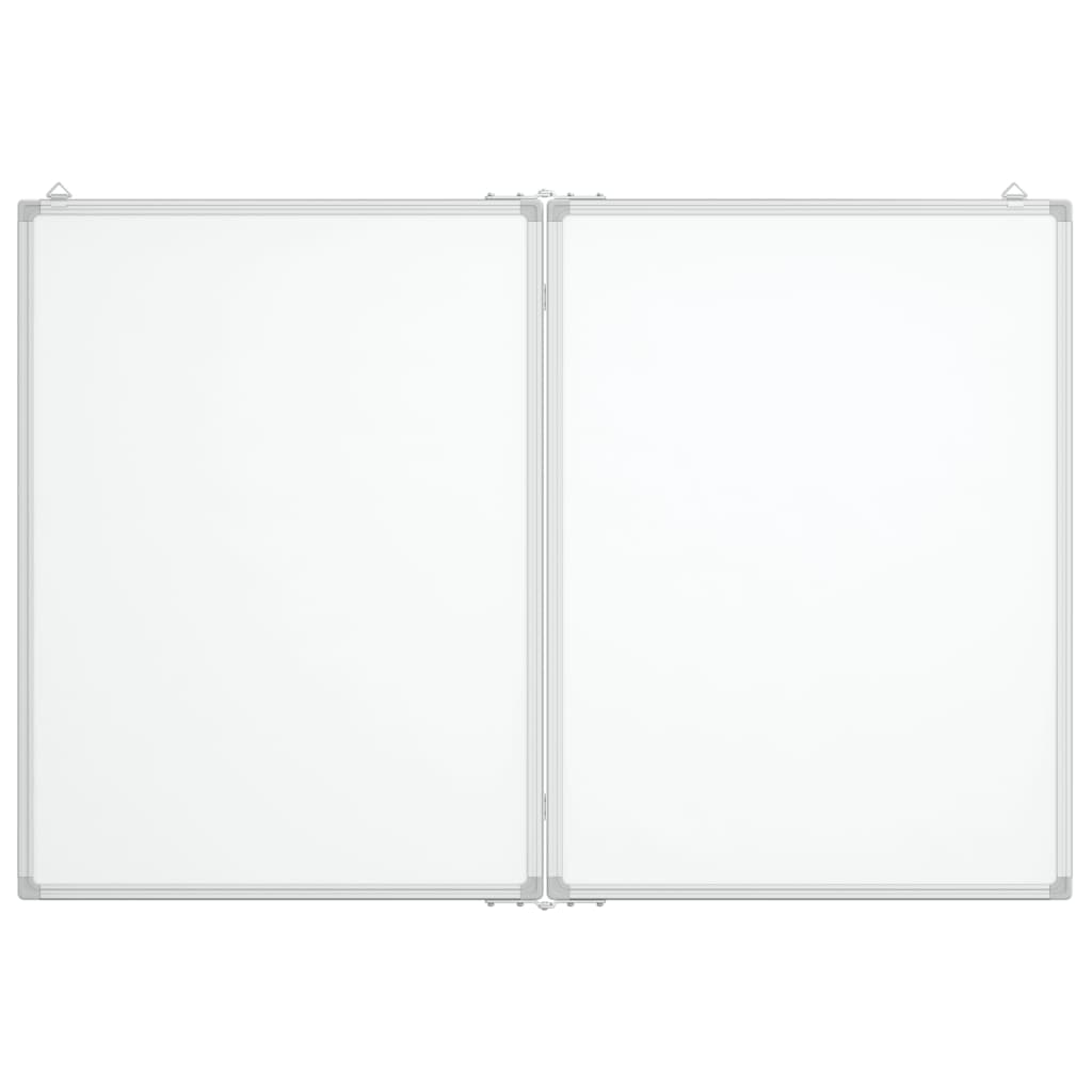 Magnetisches Whiteboard Klappbar 120x80x1,7 cm Aluminium
