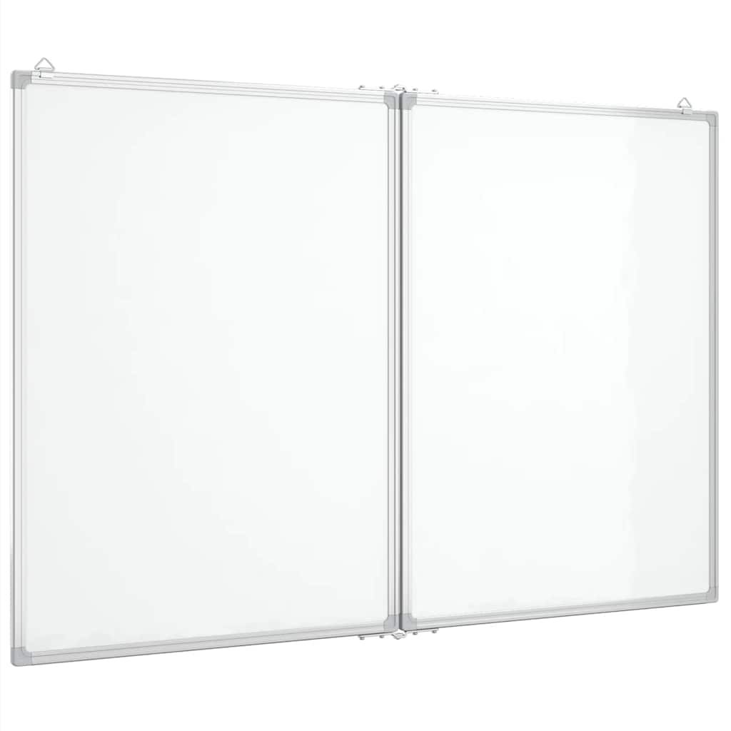 Magnetisches Whiteboard Klappbar 120x100x1,7 cm Aluminium