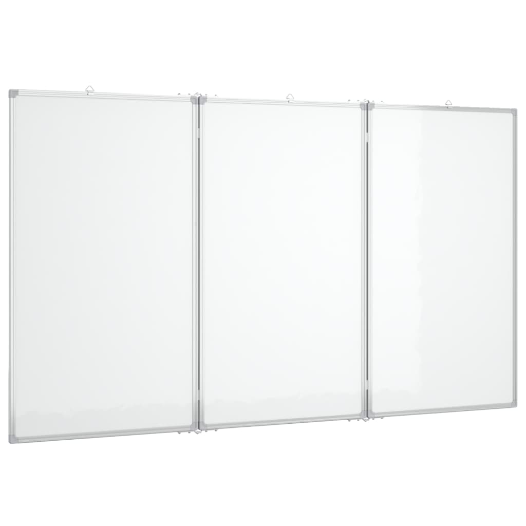 Magnetisches Whiteboard Klappbar 120x100x1,7 cm Aluminium