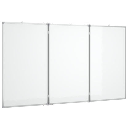 Magnetisches Whiteboard Klappbar 120x100x1,7 cm Aluminium