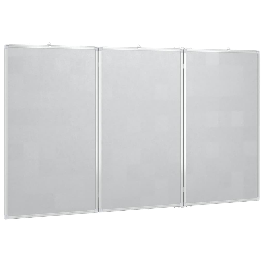 Magnetisches Whiteboard Klappbar 120x100x1,7 cm Aluminium