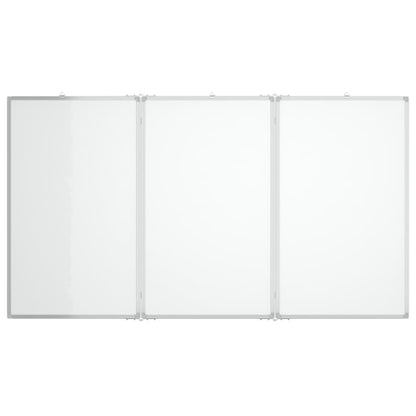 Magnetisches Whiteboard Klappbar 180x80x1,7 cm Aluminium