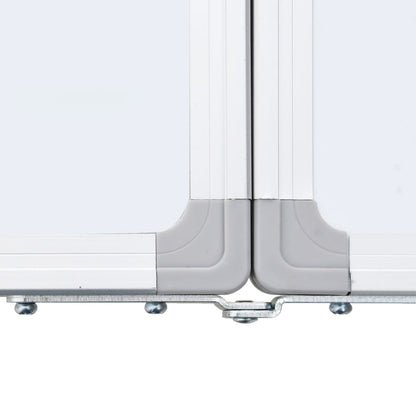 Magnetisches Whiteboard Klappbar 180x80x1,7 cm Aluminium