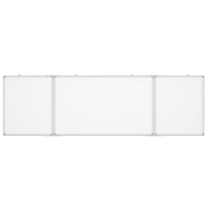Magnetisches Whiteboard Klappbar 160x50x1,7 cm Aluminium