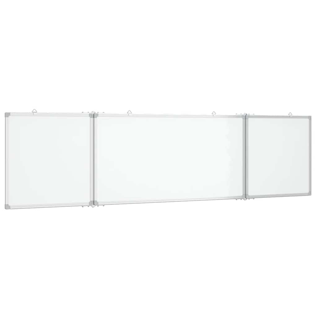 Magnetisches Whiteboard Klappbar 200x50x1,7 cm Aluminium
