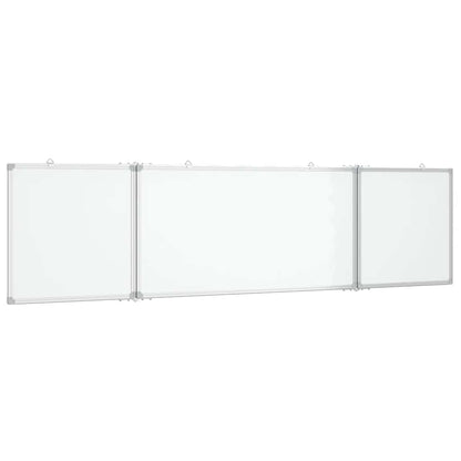 Magnetisches Whiteboard Klappbar 200x50x1,7 cm Aluminium