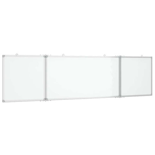 Magnetisches Whiteboard Klappbar 200x50x1,7 cm Aluminium