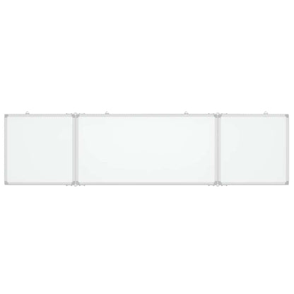 Magnetisches Whiteboard Klappbar 200x50x1,7 cm Aluminium