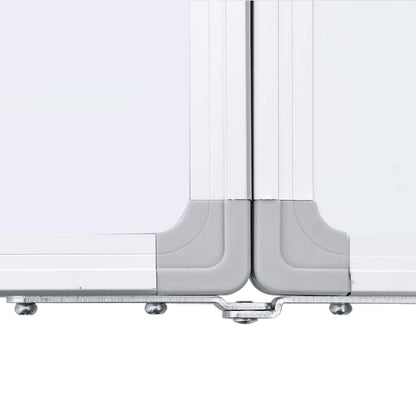 Magnetisches Whiteboard Klappbar 200x50x1,7 cm Aluminium