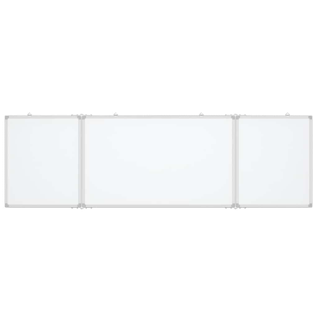 Magnetisches Whiteboard Klappbar 200x60x1,7 cm Aluminium