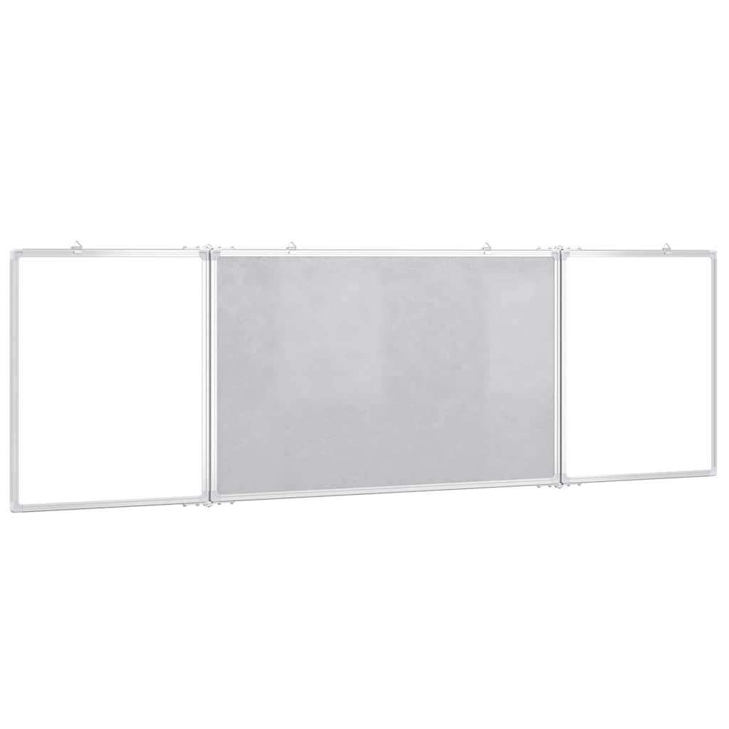 Magnetisches Whiteboard Klappbar 200x60x1,7 cm Aluminium