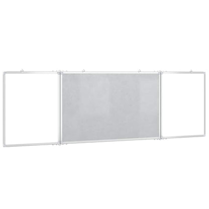 Magnetisches Whiteboard Klappbar 200x60x1,7 cm Aluminium