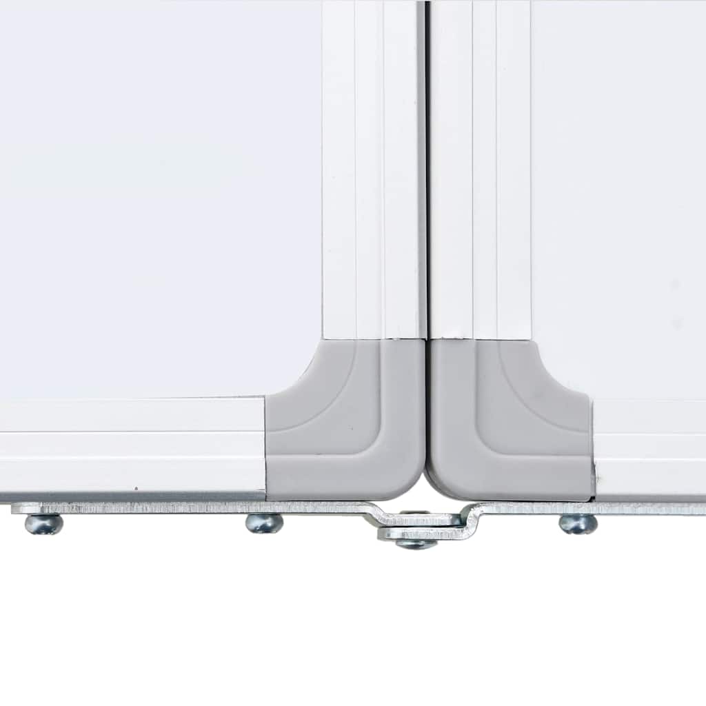 Magnetisches Whiteboard Klappbar 200x60x1,7 cm Aluminium