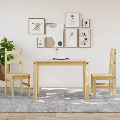Spisestuestole 2 stk 40x46x99 cm massivt fyrretræ