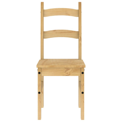 Spisestuestole 2 stk 40x46x99 cm massivt fyrretræ