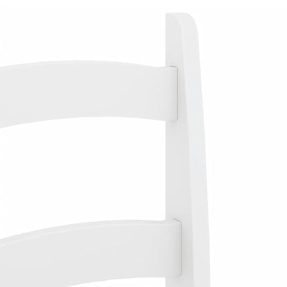 Spisestuestole 2 stk Hvid 40x46x99 cm Massiv Fyr
