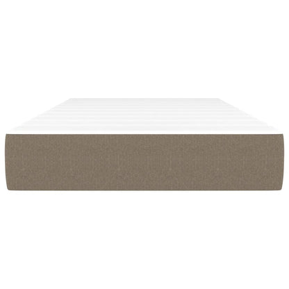Taschenfederkernmatratze Taupe 120x190x20 cm Stoff