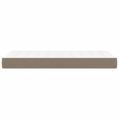 Taschenfederkernmatratze Taupe 120x190x20 cm Stoff