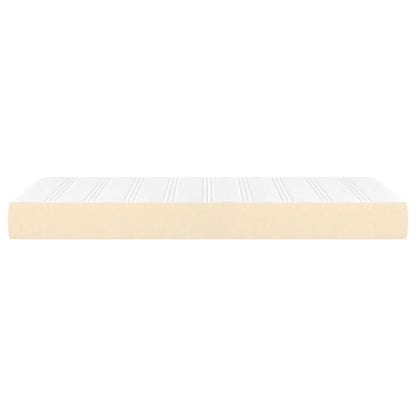 Taschenfederkernmatratze Creme 120x190x20 cm Stoff