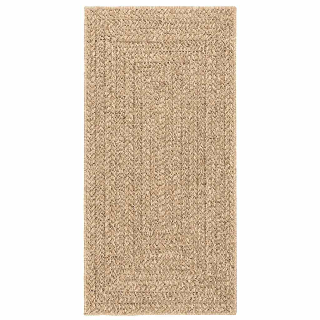 Teppich ZIZUR 60x110 cm Jute-Optik Indoor und Outdoor