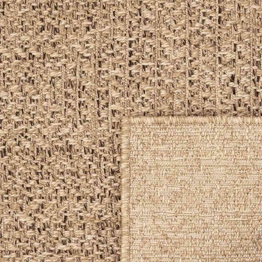 Teppich ZIZUR 60x110 cm Jute-Optik Indoor und Outdoor