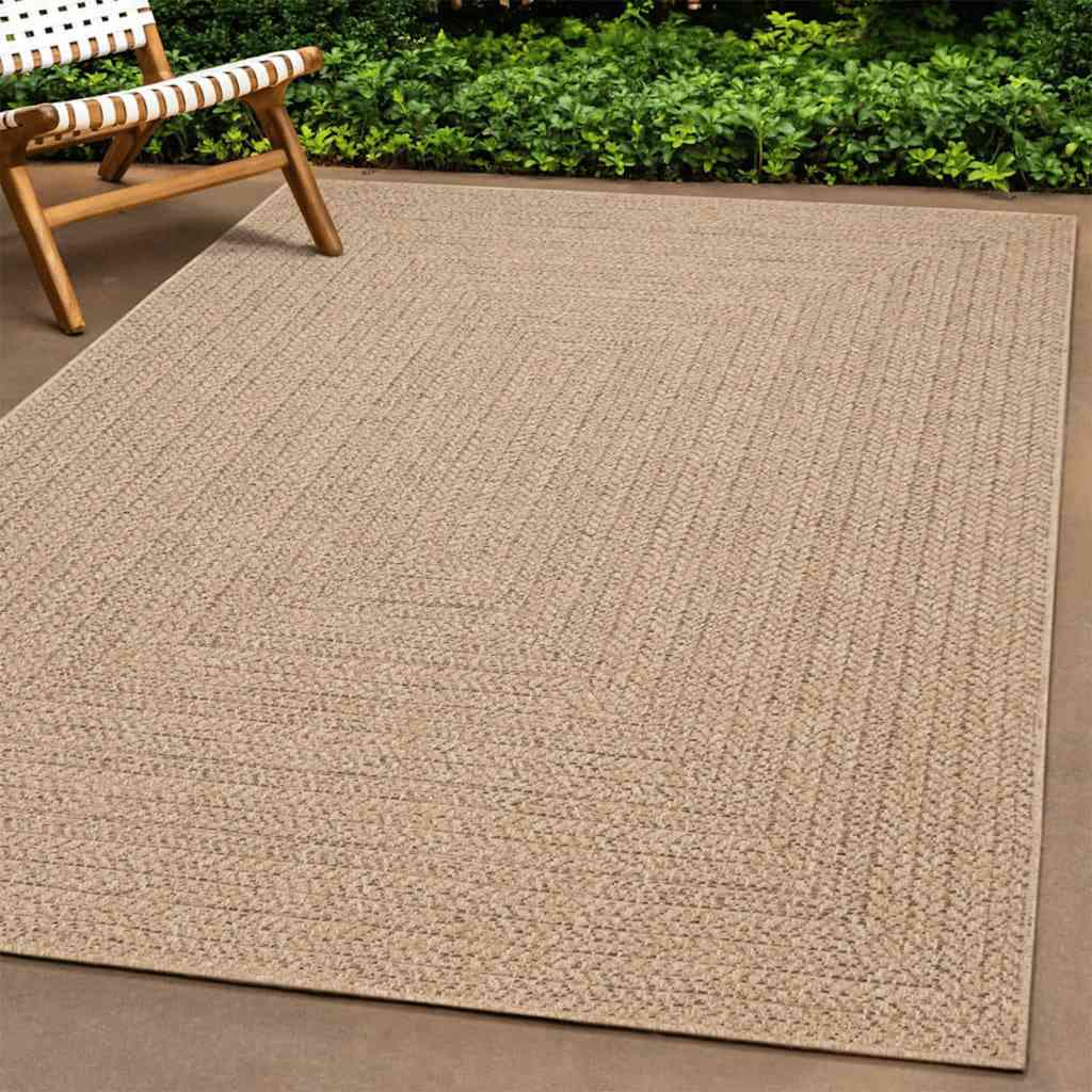 Teppich ZIZUR 60x110 cm Jute-Optik Indoor und Outdoor
