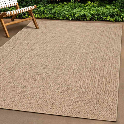 Teppich ZIZUR 60x110 cm Jute-Optik Indoor und Outdoor