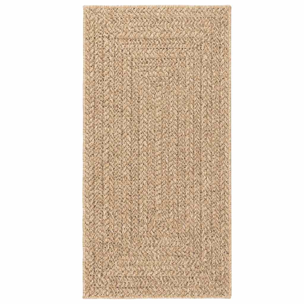 Teppich ZIZUR 100x200 cm Jute-Optik Indoor und Outdoor