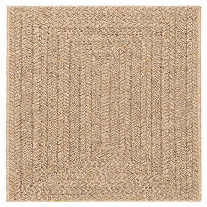 Teppich ZIZUR 120x120 cm Jute-Optik Indoor und Outdoor