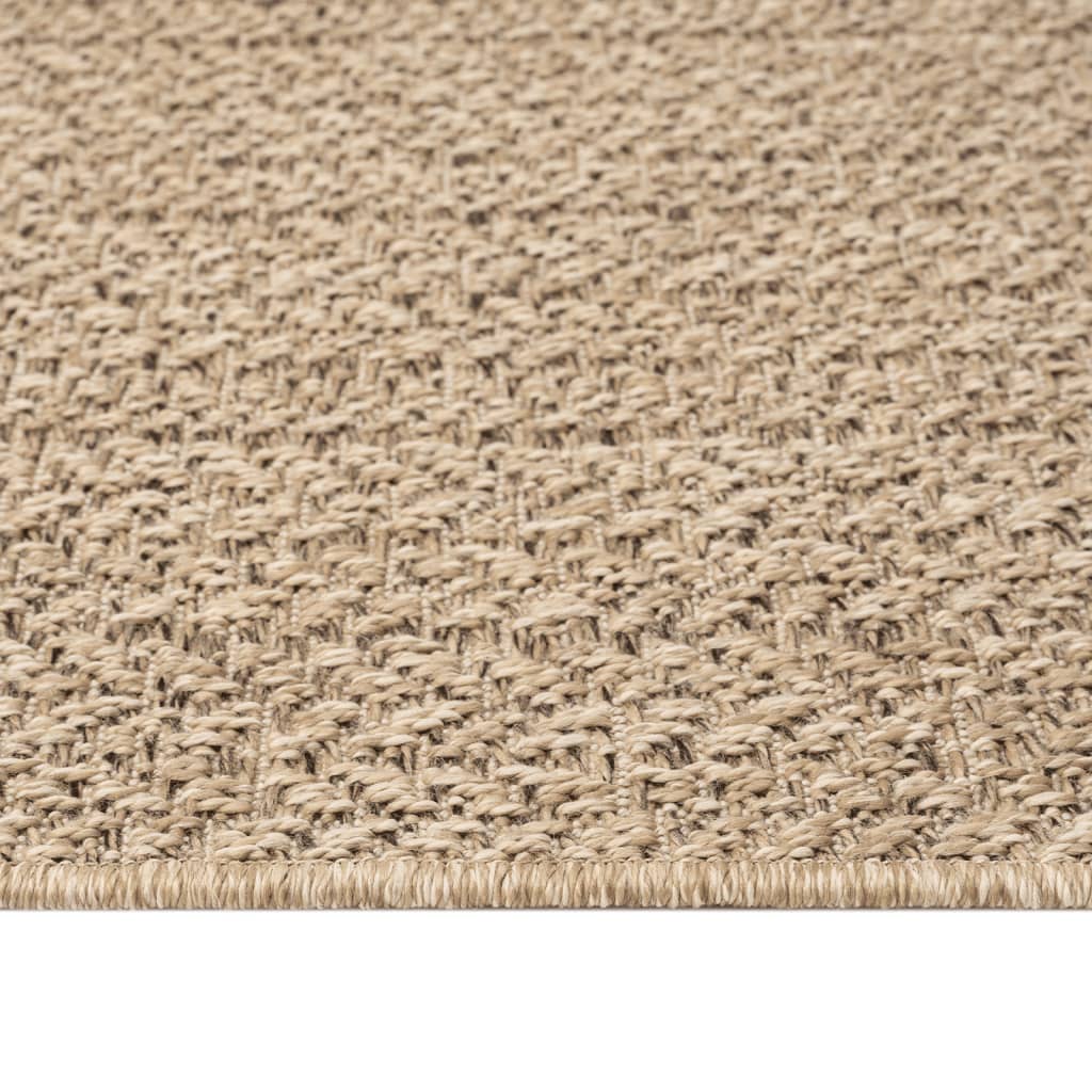 Teppich ZIZUR 240x340 cm Jute-Optik Indoor und Outdoor