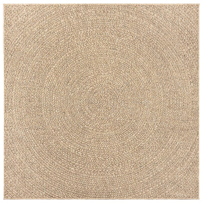 Teppich ZIZUR 200x200 cm Jute-Optik Indoor und Outdoor
