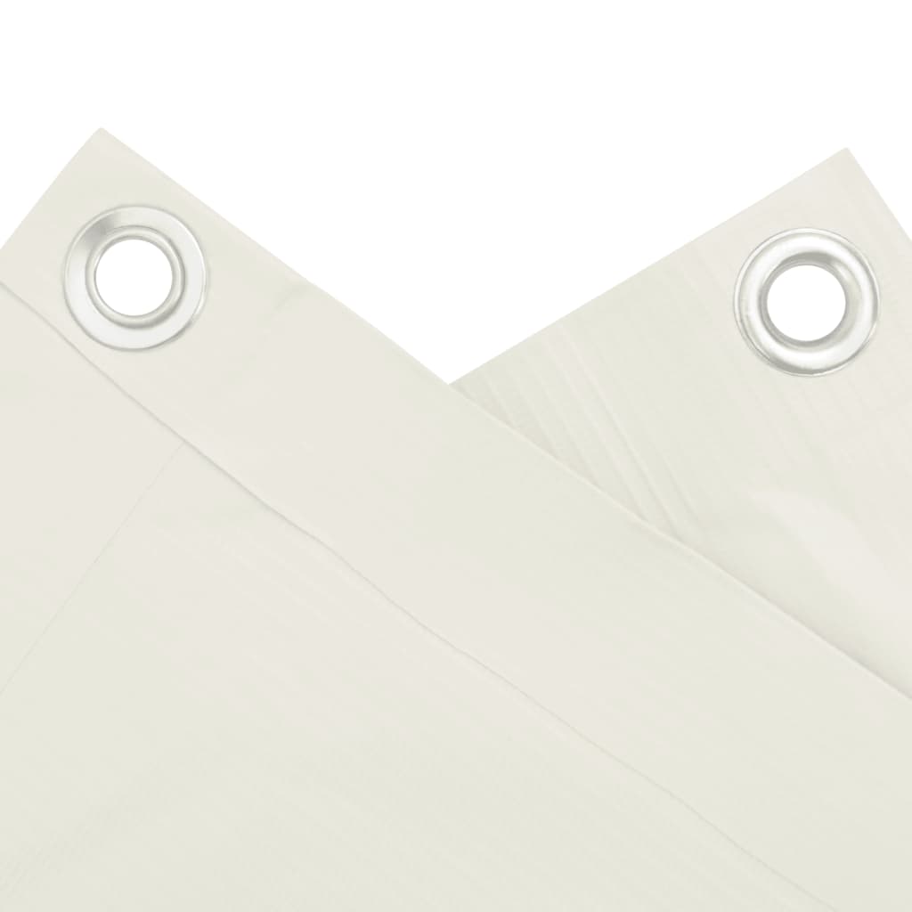 Balkon Privatskærm Hvid 700x75 cm PVC