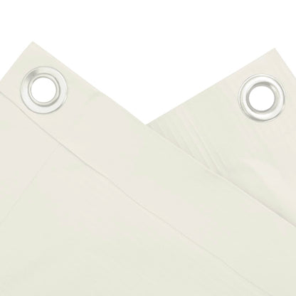 Balkon Privatskærm Hvid 700x75 cm PVC