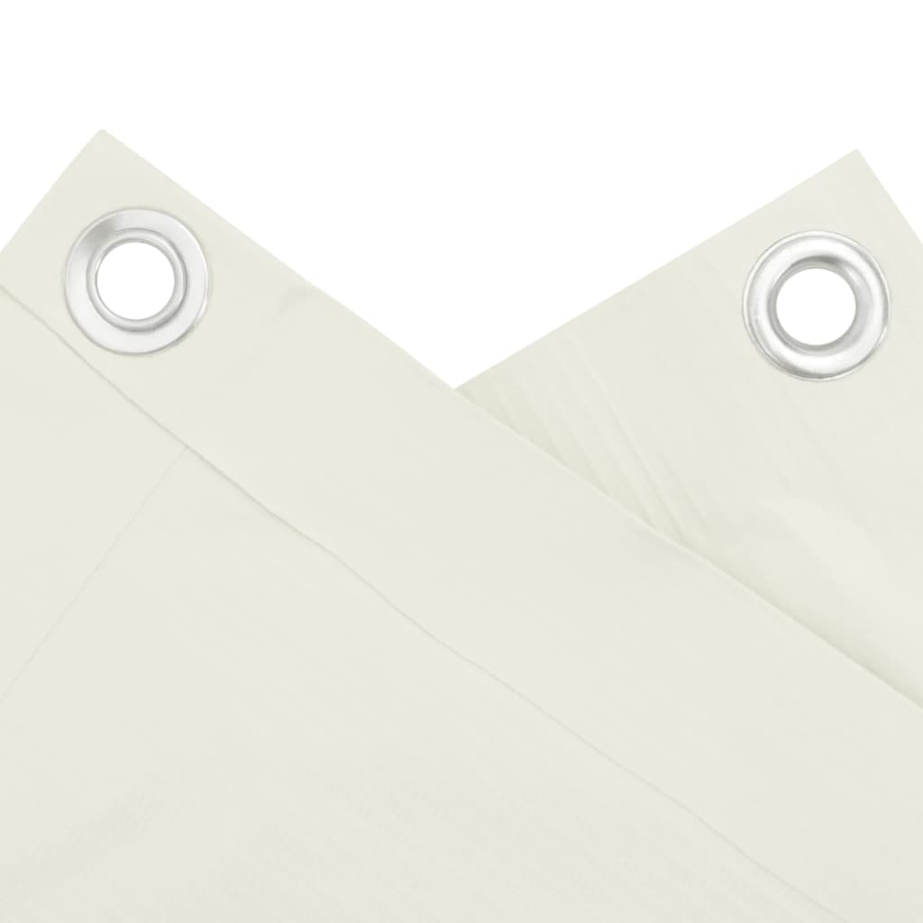 Balkon Privatskærm Hvid 800x75 cm PVC