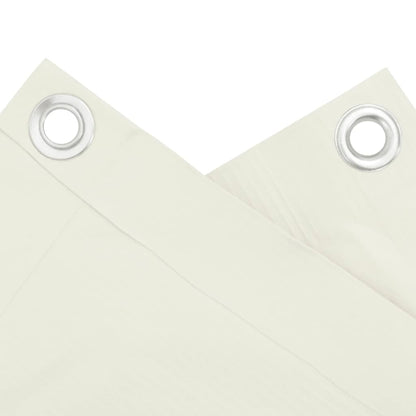 Balkon Privatskærm Hvid 800x75 cm PVC