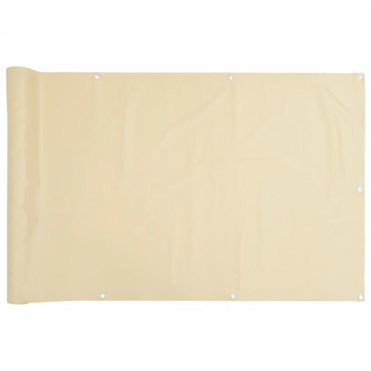 Balkon-Sichtschutz Creme 300x90 cm PVC