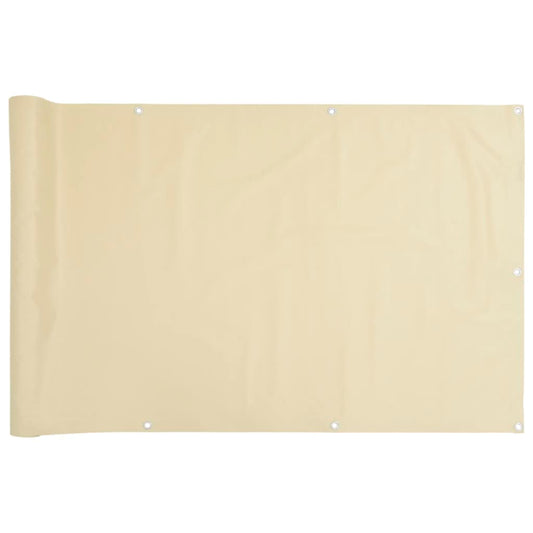 Balkon-Sichtschutz Creme 600x90 cm PVC