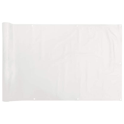 Balkon-Sichtschutz Weiß 300x90 cm PVC