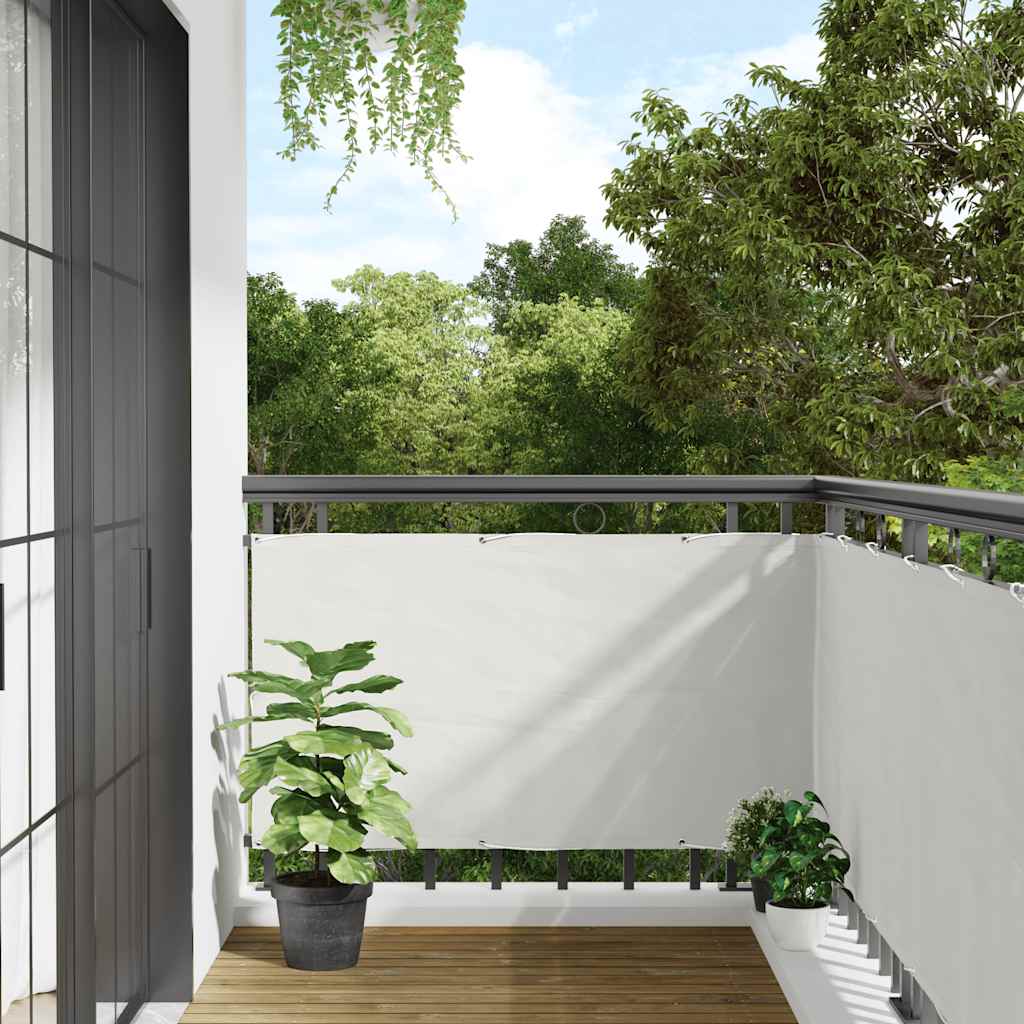 Balkon-Sichtschutz Weiß 300x90 cm PVC
