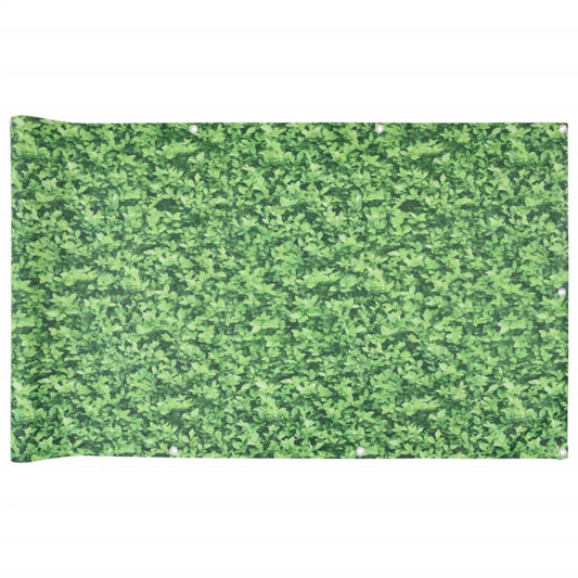 Balkon-Sichtschutz Pflanzen-Optik Grün 600x90 cm PVC