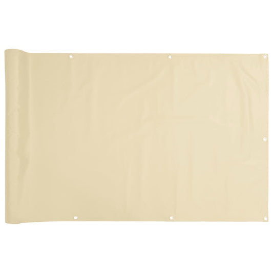 Balkon-Sichtschutz Creme 300x120 cm PVC