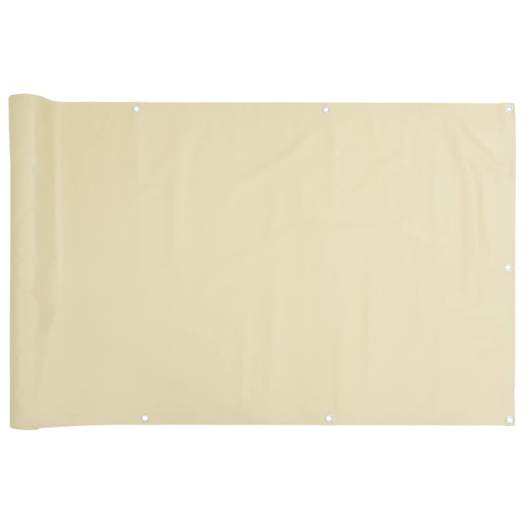 Balcony Privacy Screen Cream 800x120 cm PVC