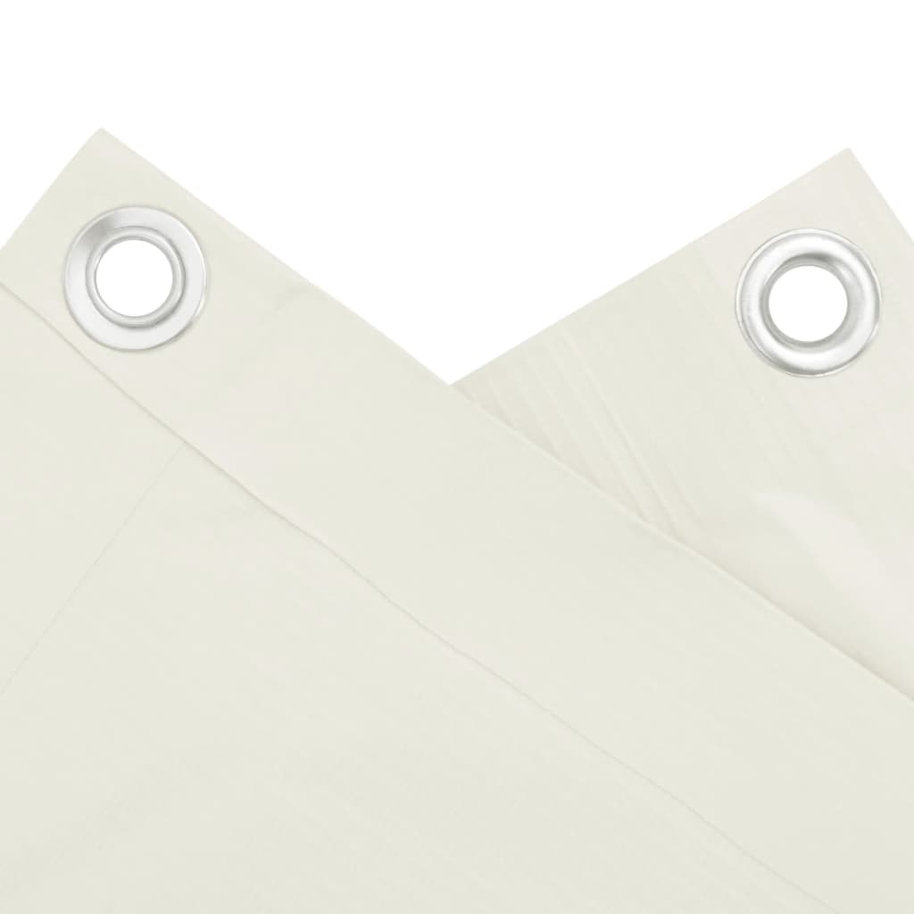 Balkon Privatskærm Hvid 800x120 cm PVC