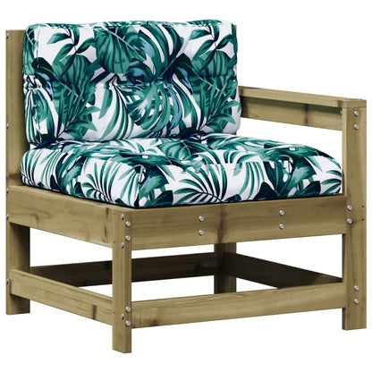 3-tlg. Garten-Lounge-Set mit Kissen Kiefernholz Imprägniert