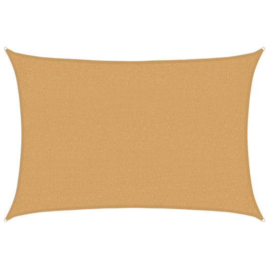 Sonnensegel 160 g/m² Rechteckig Sandfarben 2x3 m HDPE