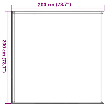 Zeltteppich Hellgrün 200x200 cm HDPE
