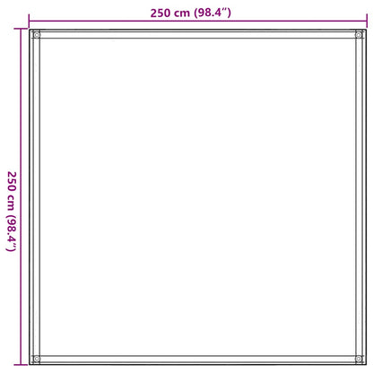 Zeltteppich Hellgrün 250x250 cm HDPE