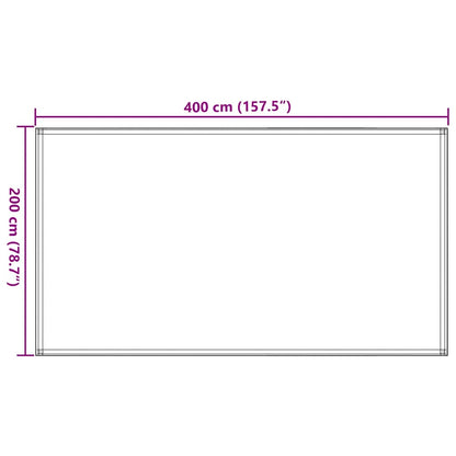 Zeltteppich Sandfarbe 200x400 cm HDPE