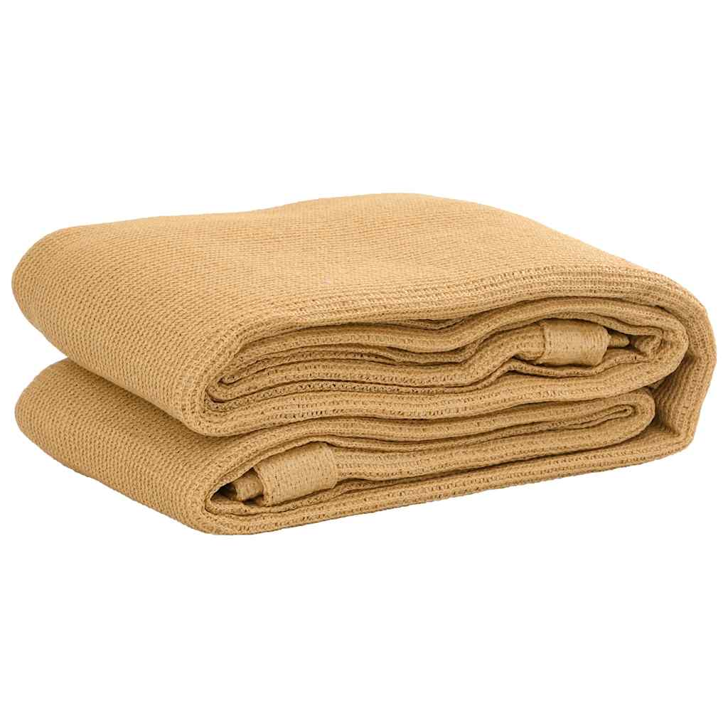 Zeltteppich Sandfarbe 250x550 cm HDPE